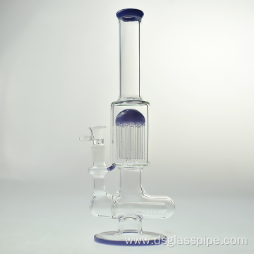 Wholesale Glass Water Pipe for Smoking. Wth Tree Percolator and American Color High Quality Glass Smoking Water Pipe Hot- Sellin